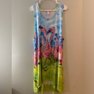 Leoma Lovegrove Flamingo Dress/Coverup New Without Tags XXL